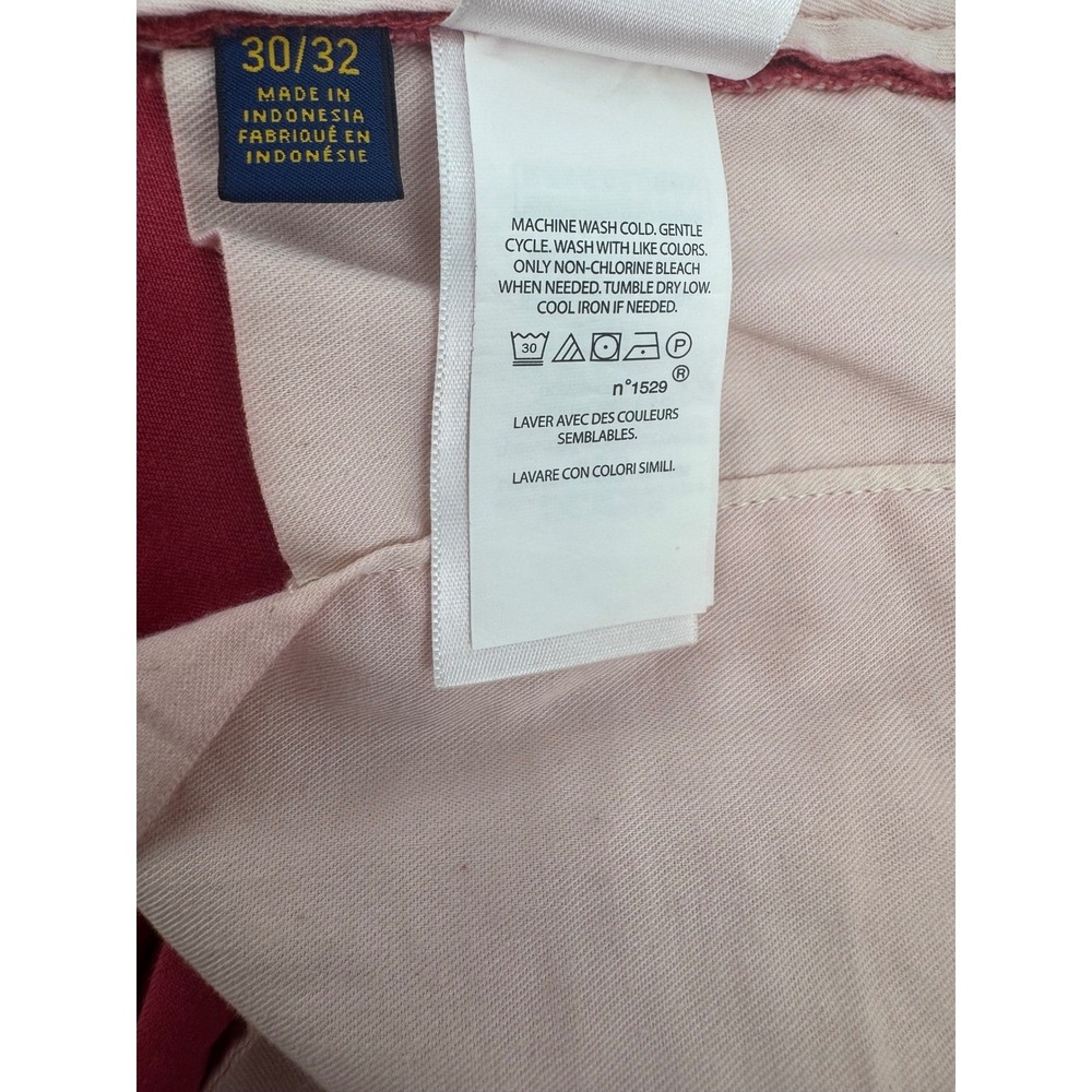 Polo Ralph Lauren Mens Stretch Slim Fit Chino Pants Pink 30/32 Cotton Twill - Picture 6 of 13